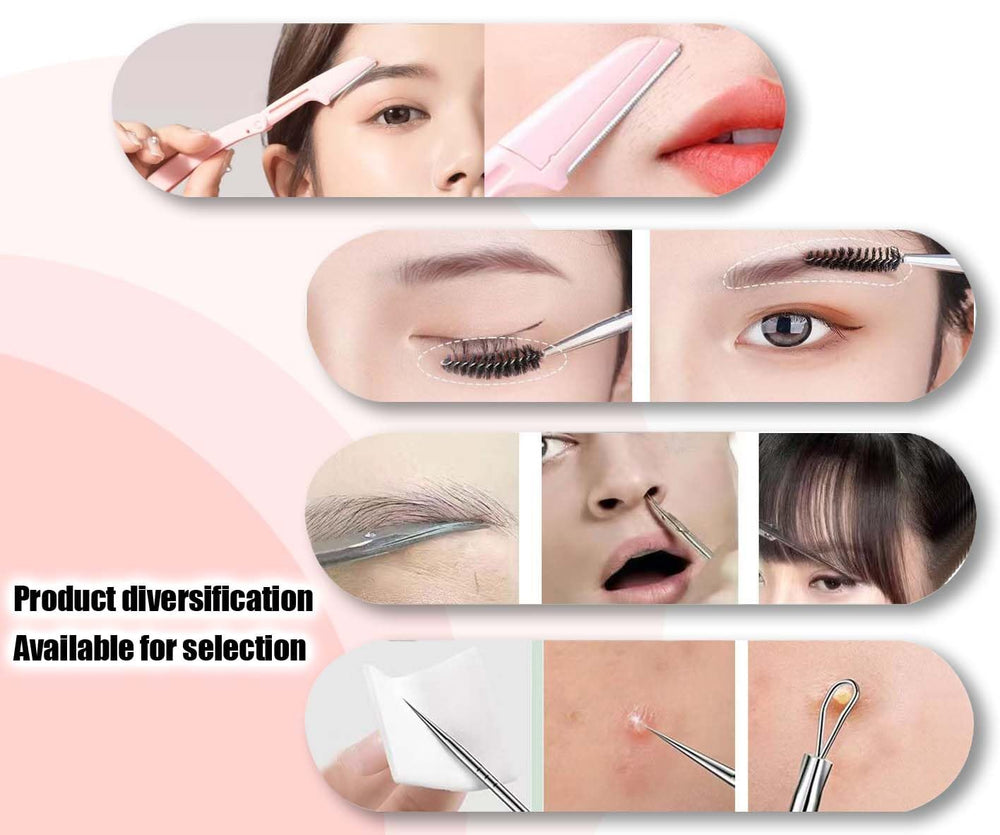 Muzioiernsu precision grip tweezers aid small-hair removal near delicate areas.