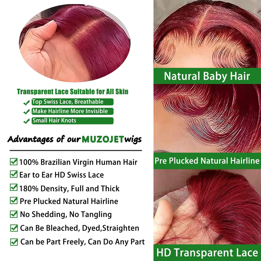 MUZOJET body wave lace front 13x6 for voluminous texture.