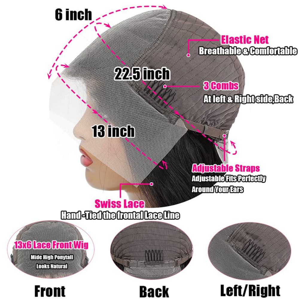 Muzojet pre-plucked natural baby-hair front for realistic hairline