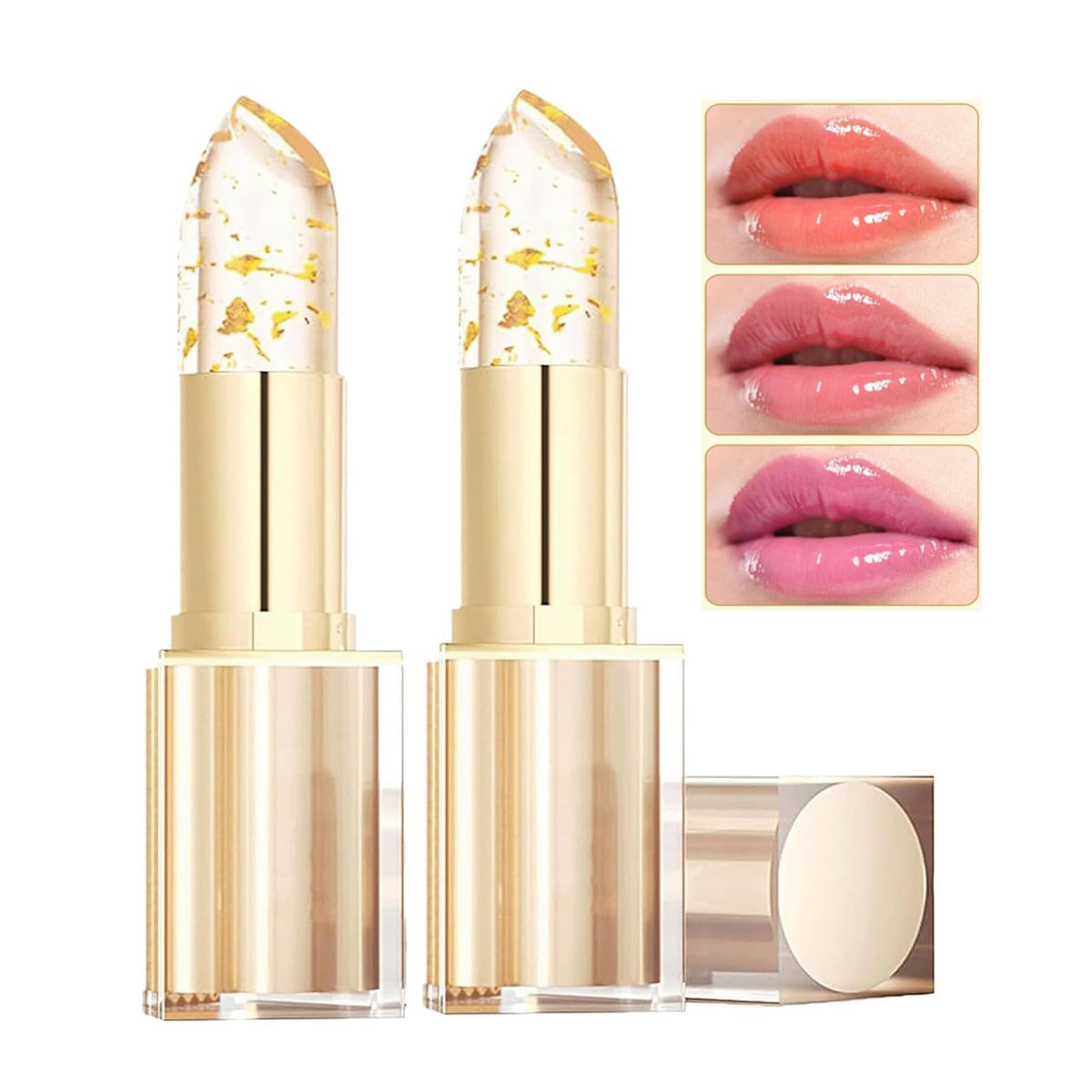 MVC labial cambio color-frente, tono personalizado al aplicar.