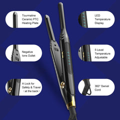 Mvxitanny flat iron features 3D floating plates for smooth, snag-free brushing.