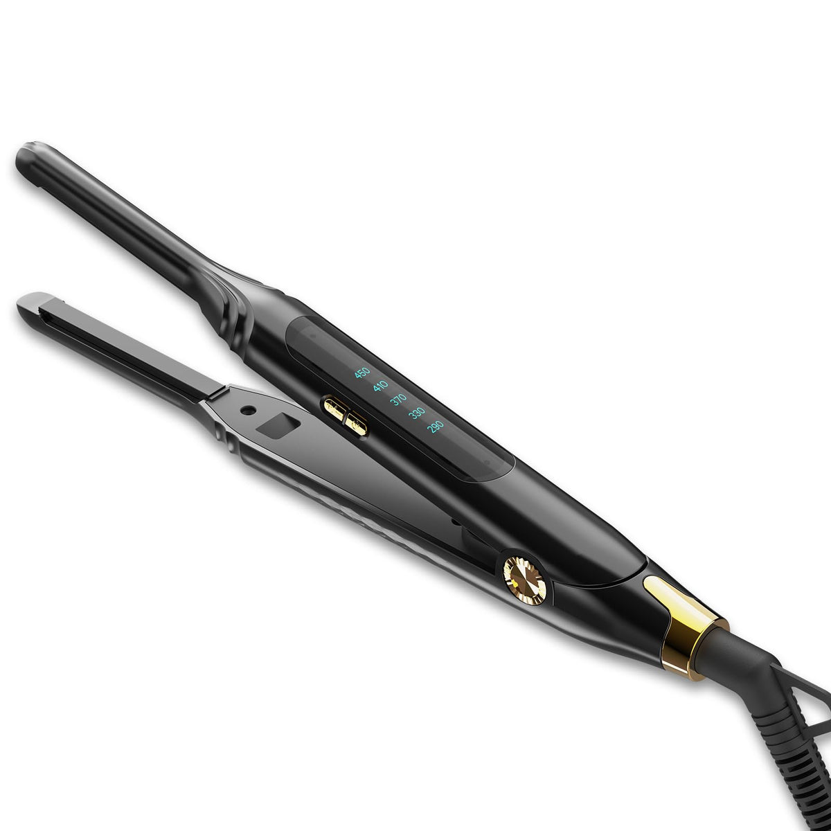 Mvxitanny pencil flat iron with 3/10 inch plate for precise short-hair styling.