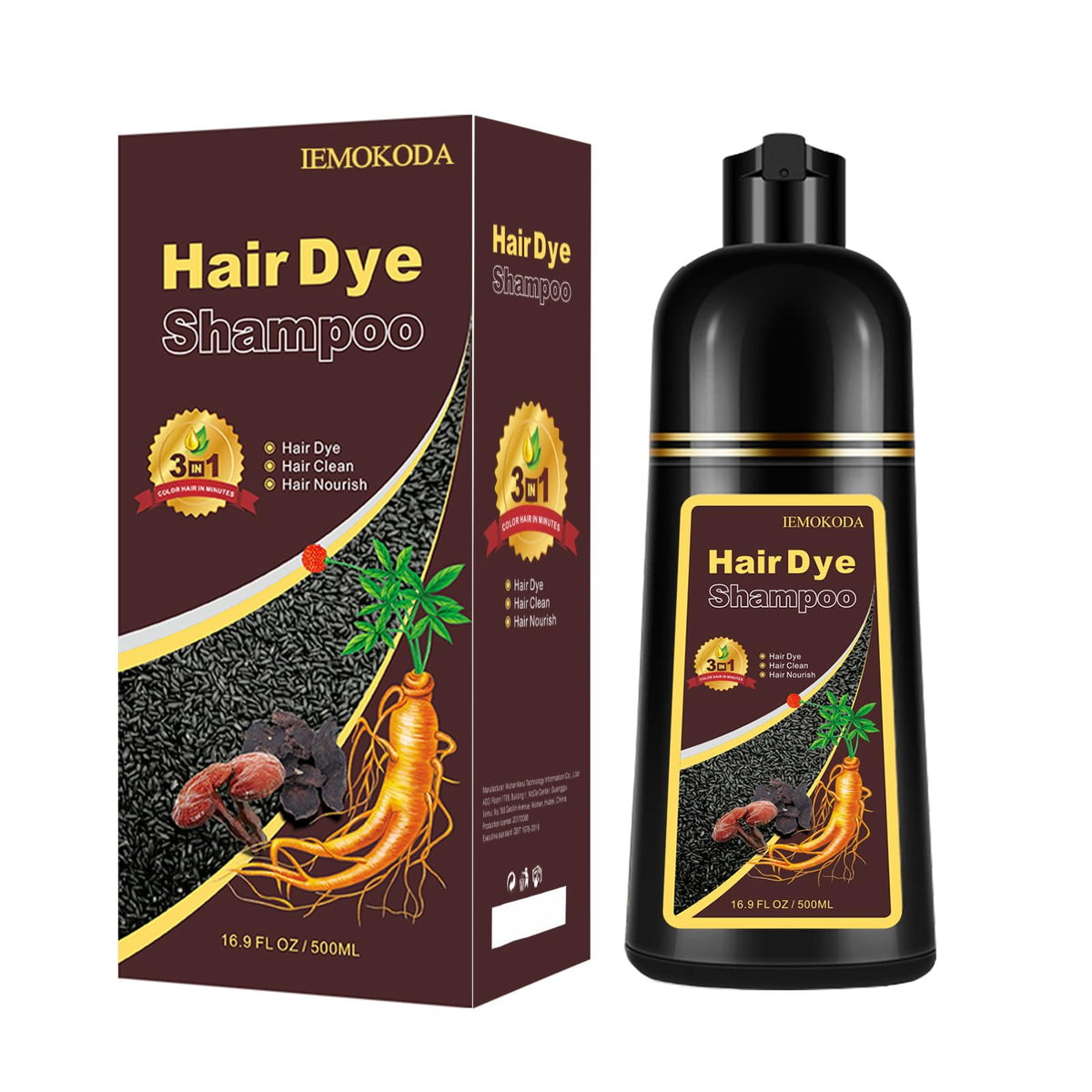 Mxvbaty tinte para pelo marrón oscuro ofrece cobertura uniforme y duradera.