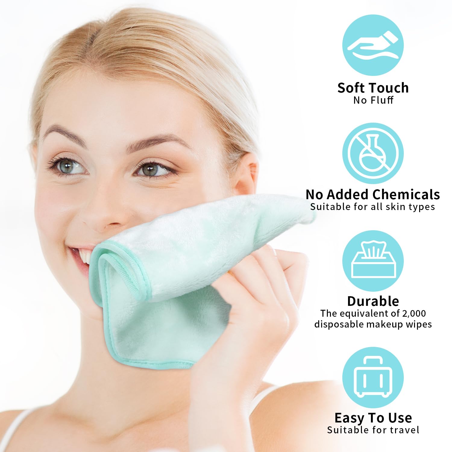 Lightweight and portable makeup remover cloth by My Novel Things for travel