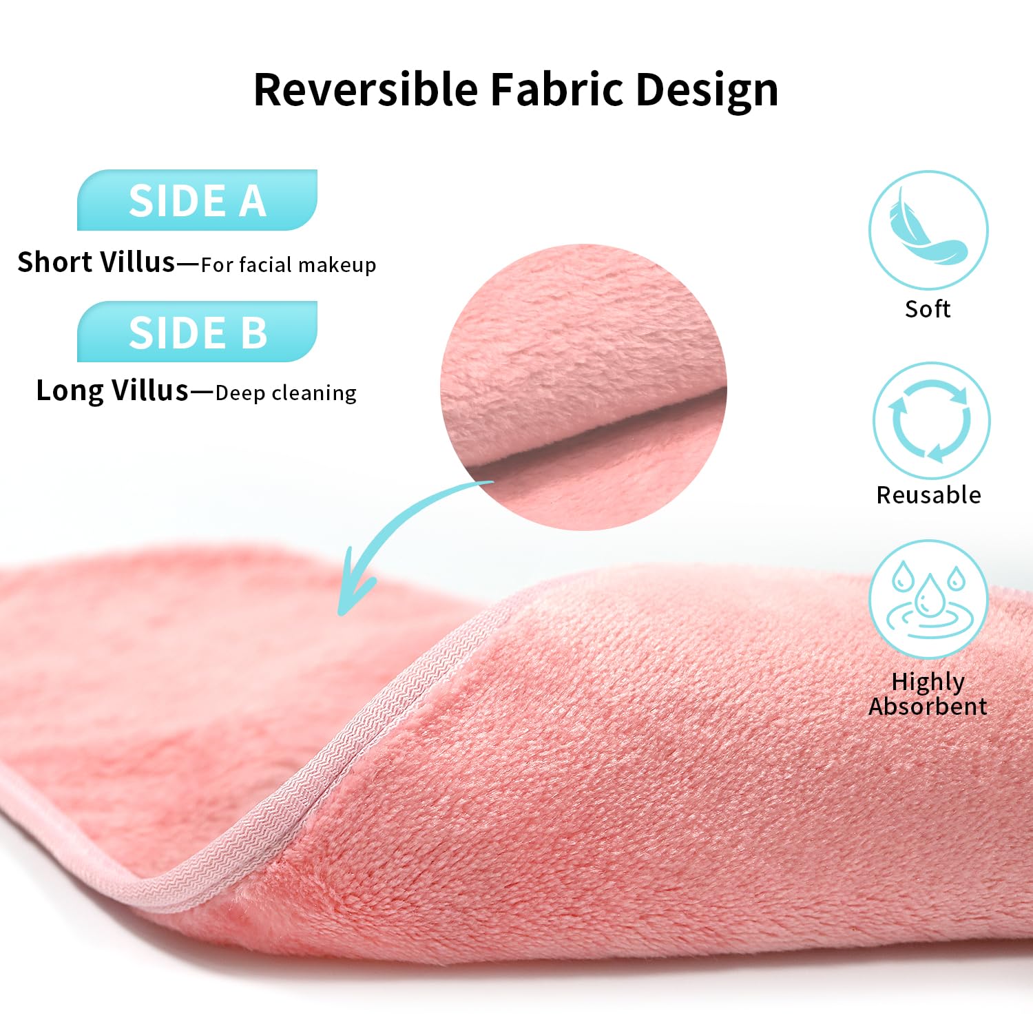 Skin-friendly coral velvet microfiber from My Novel Things is gentle on skin