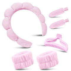 My Novel Things spa headband for washing face with soft velvet and cotton absorbent lining