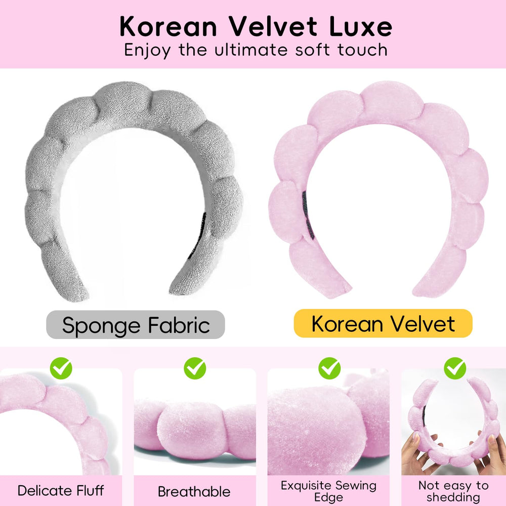 My Novel Things water-absorption headband keeps hair dry during cleansing