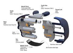 My Perfect Goatee goatee shaper template side profile illustrates edge symmetry.