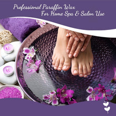 My Skin WAX lavender-scented dip highlights soothing aromatherapy during treatment.