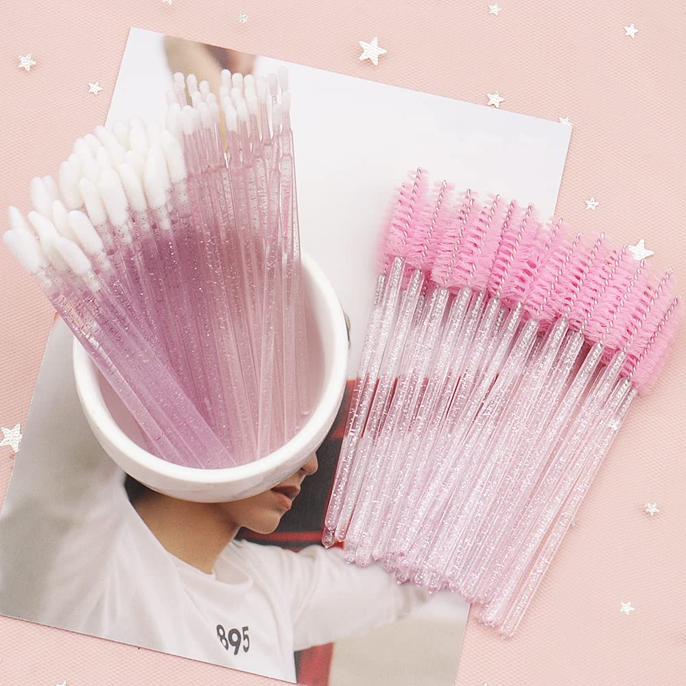 Myaokue-up crystal pink bulk travel set for on-the-go beauty sessions.