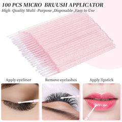 Myaokue-up crystal pink lip brush for clean, controlled lipstick application.
