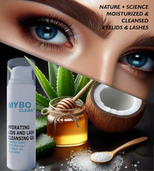 Myboclean aloe vera orgánico para hidratar la piel alrededor de ojos.