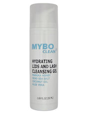 Myboclean con bomba sin aire limpia párpados y pestañas con fórmula suave para uso diario.