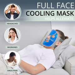MyHalos Ice Face Mask soft latex-free material against skin.