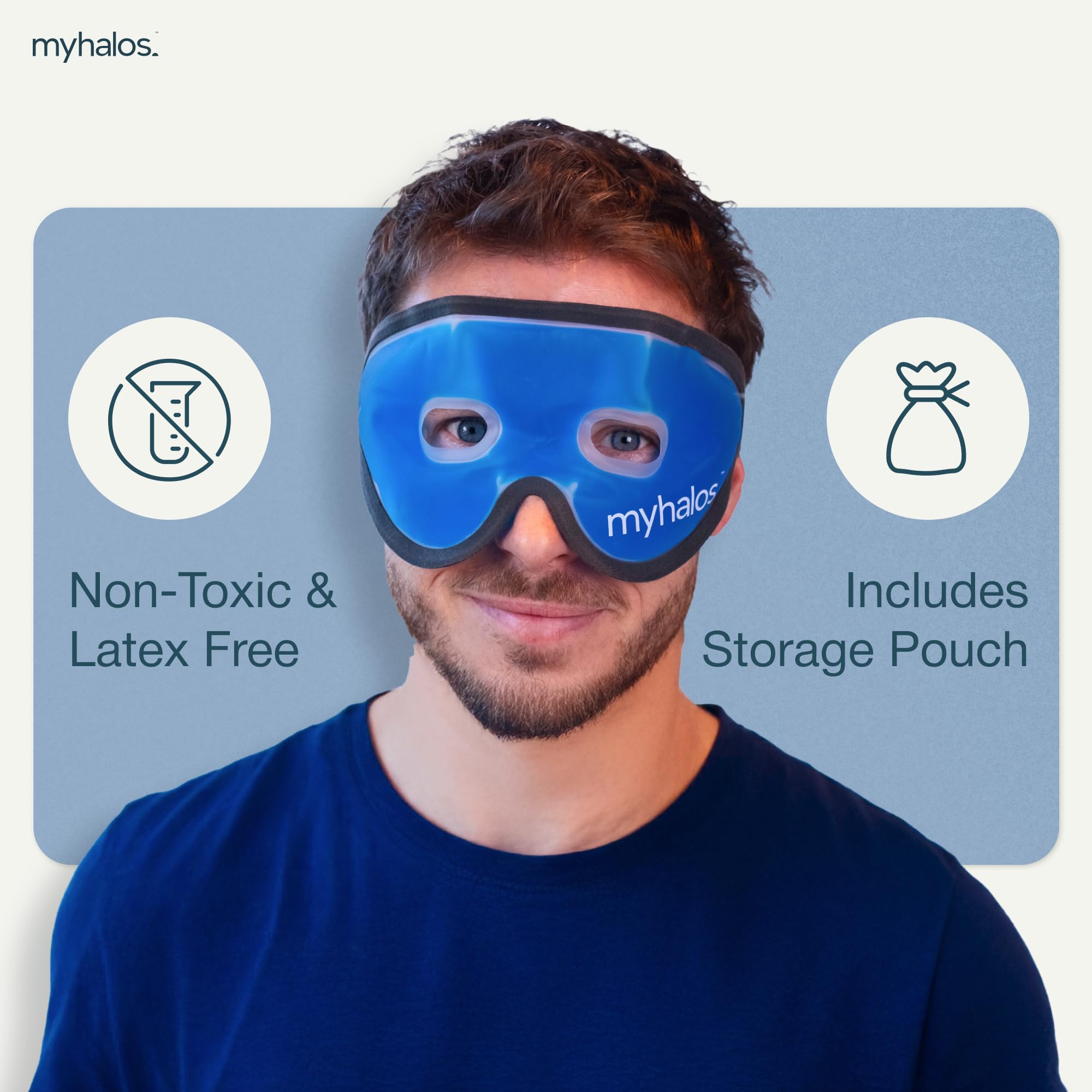 Myhalos travel case keeps mask clean and portable.