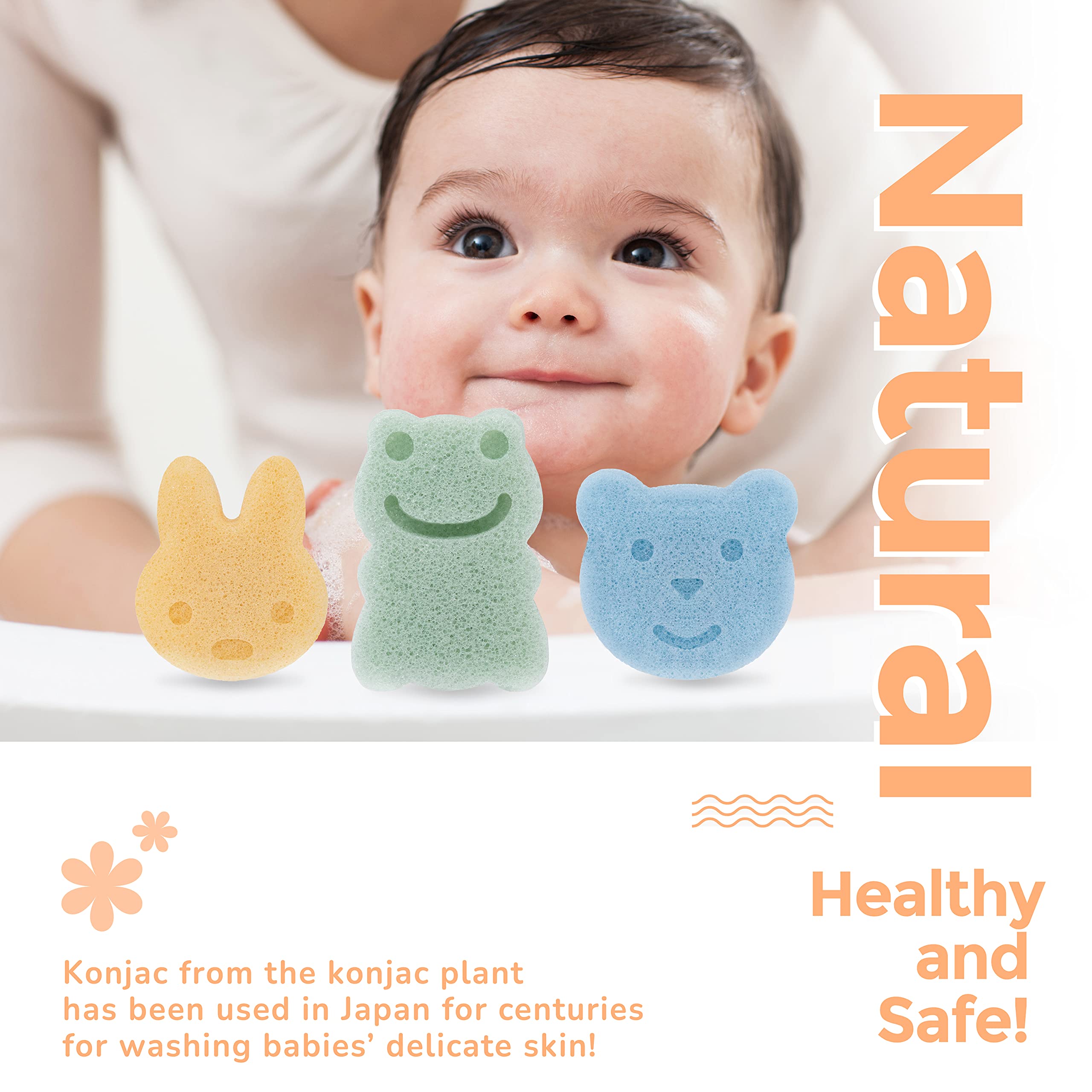 myHomeBody Konjac con rostro de oso, para una experiencia de baño tierna
