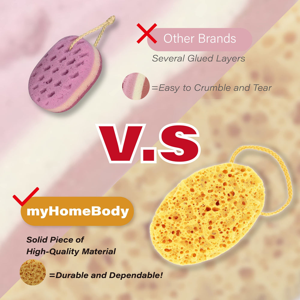 Pack de dos esponjas myHomeBody para completar la rutina de baño.