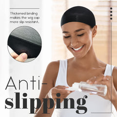 MYKURS soft stretchy wig cap cushions scalp and reduces itching