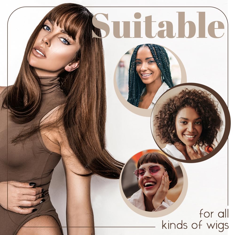 MYKURS wig cap helps flatten hair for stable wig wear and scalp comfort.