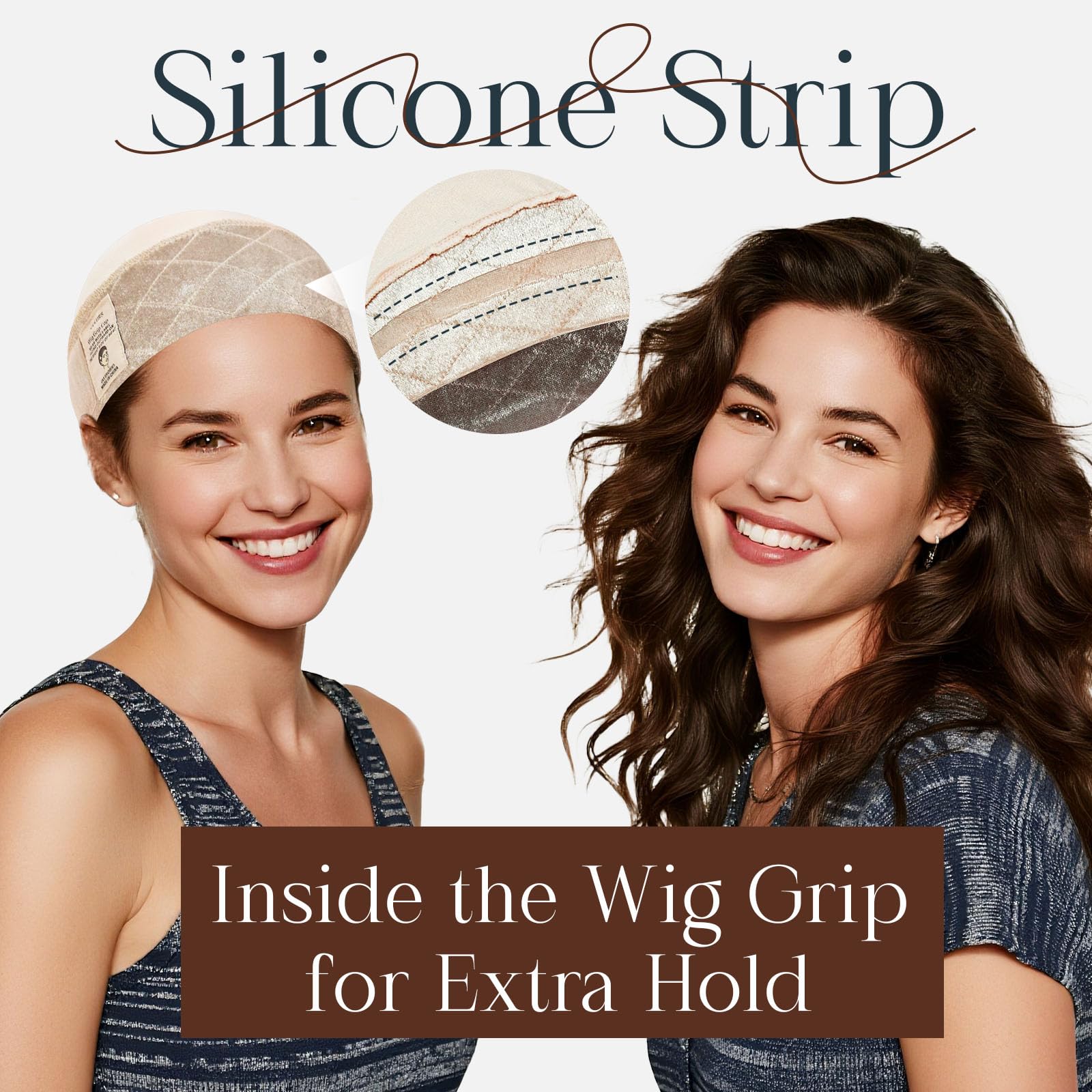 MYKURS Wig Grip Cap two-piece-set for all-day stability and ease.