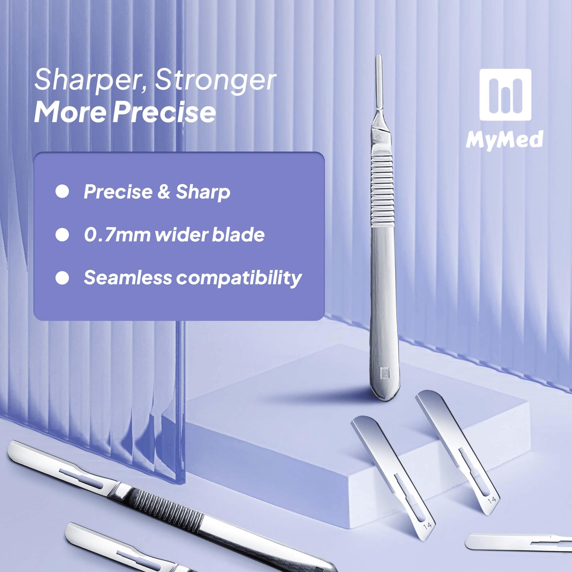 MyMed dermaplane razor for face pack view, ideal for at-home smoothing.