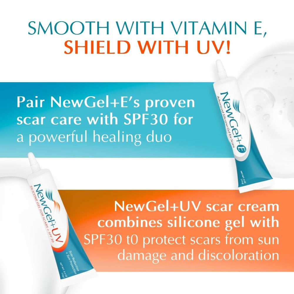 MyNewGel Plus UV application spread on skin shows smooth, non-greasy formula