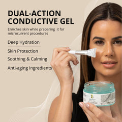 myolift ReStore gel aplicación a mano para zonas faciales suaves.