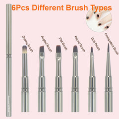 MYR grid brush for fine detail in intricate nail designs
