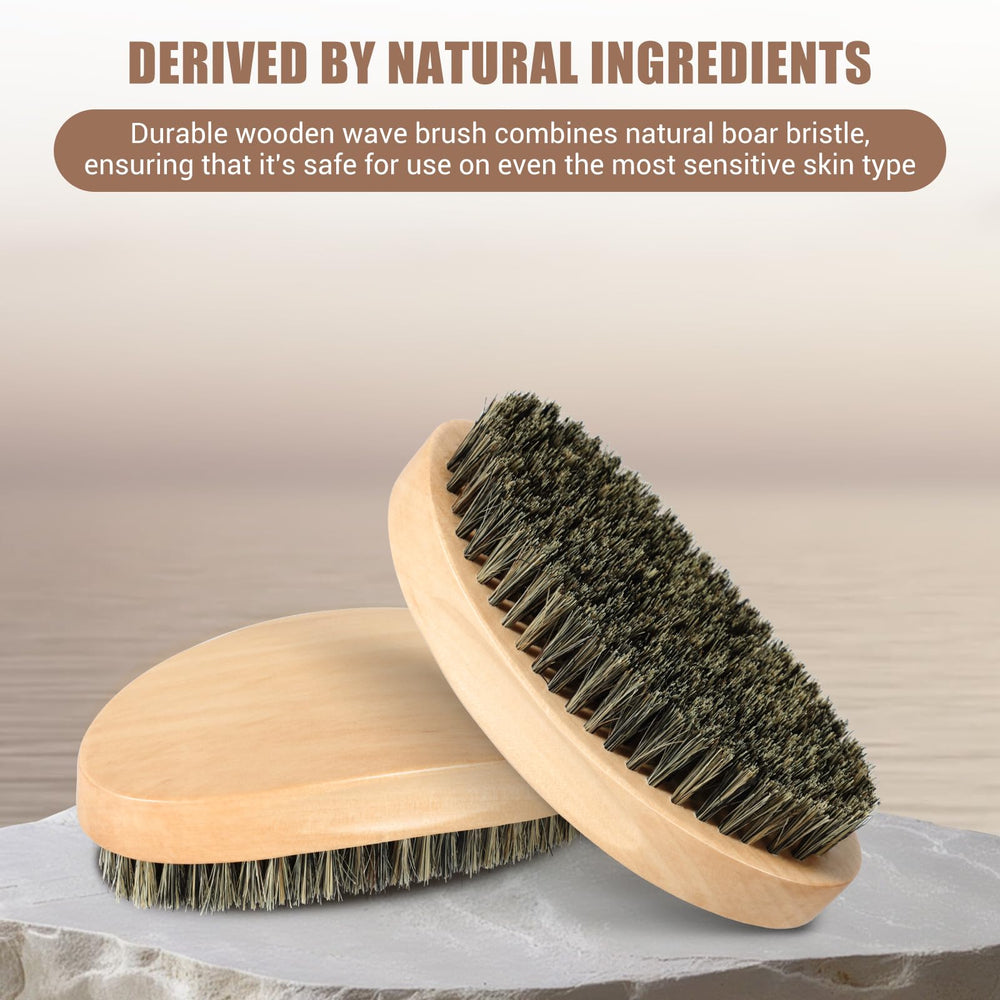 Myselect natural boar bristle brush supports steady, thorough brushing routines.