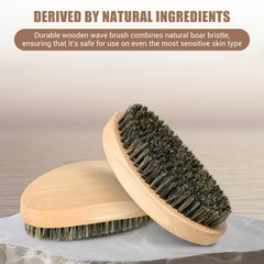Myselect natural boar bristle brush supports steady, thorough brushing routines.