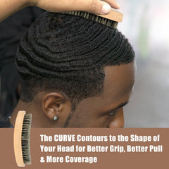 Myselect ergonomic curve design enables easy maneuvering during brushing sessions.