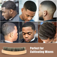 Myselect medium brush offers a comfortable grip for daily wave building.