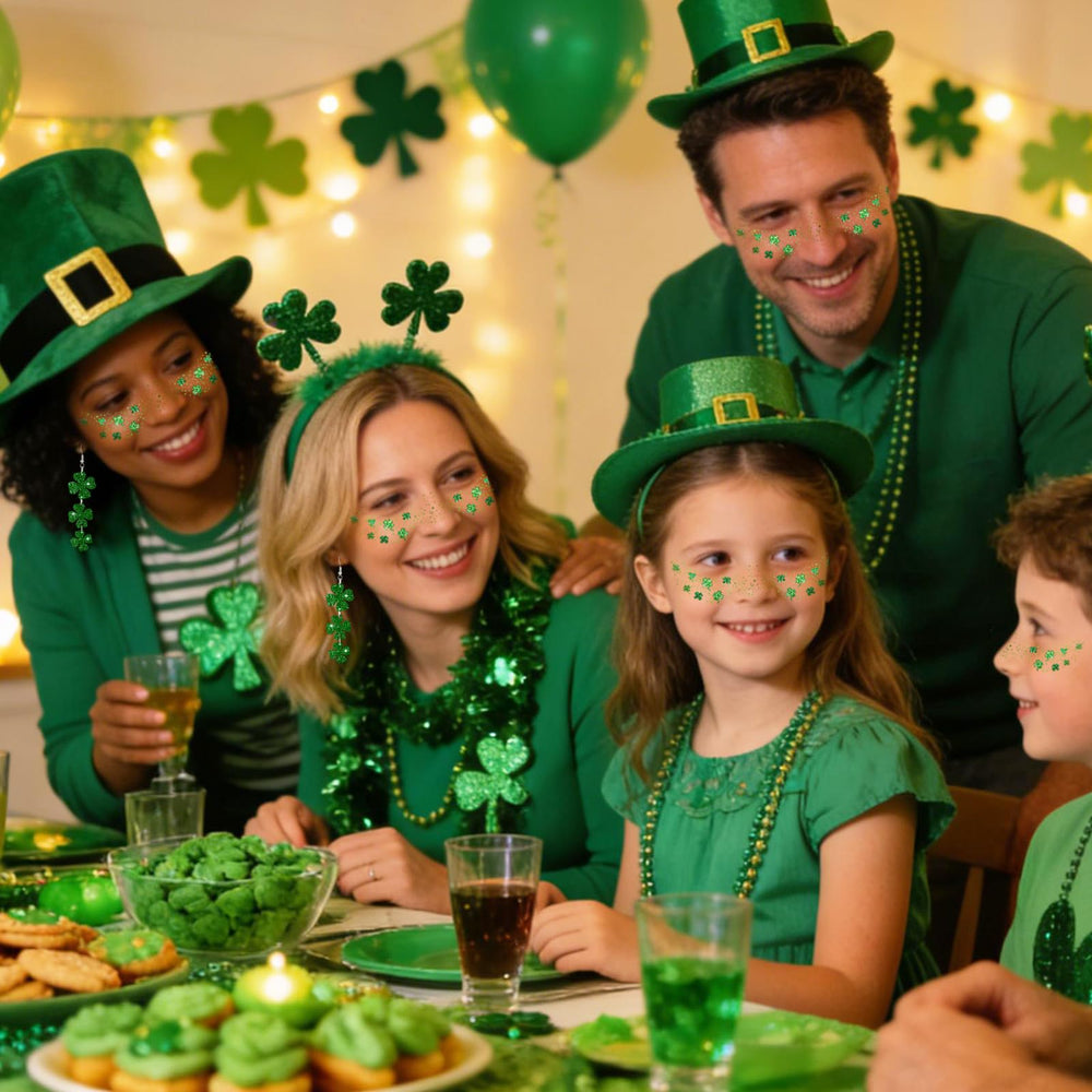 Estilo Día de San Patricio Mysense para mujeres y niñas, listo para la cámara.