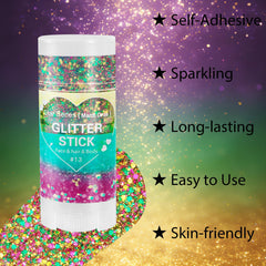Mysense Mardi Gras Brillo corporal: efecto brillante que destaca en la pista.