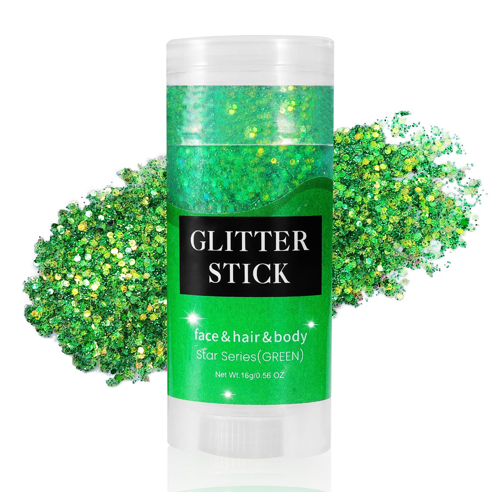 Mysense barra de purpurina verde para cuerpo, brillo duradero.