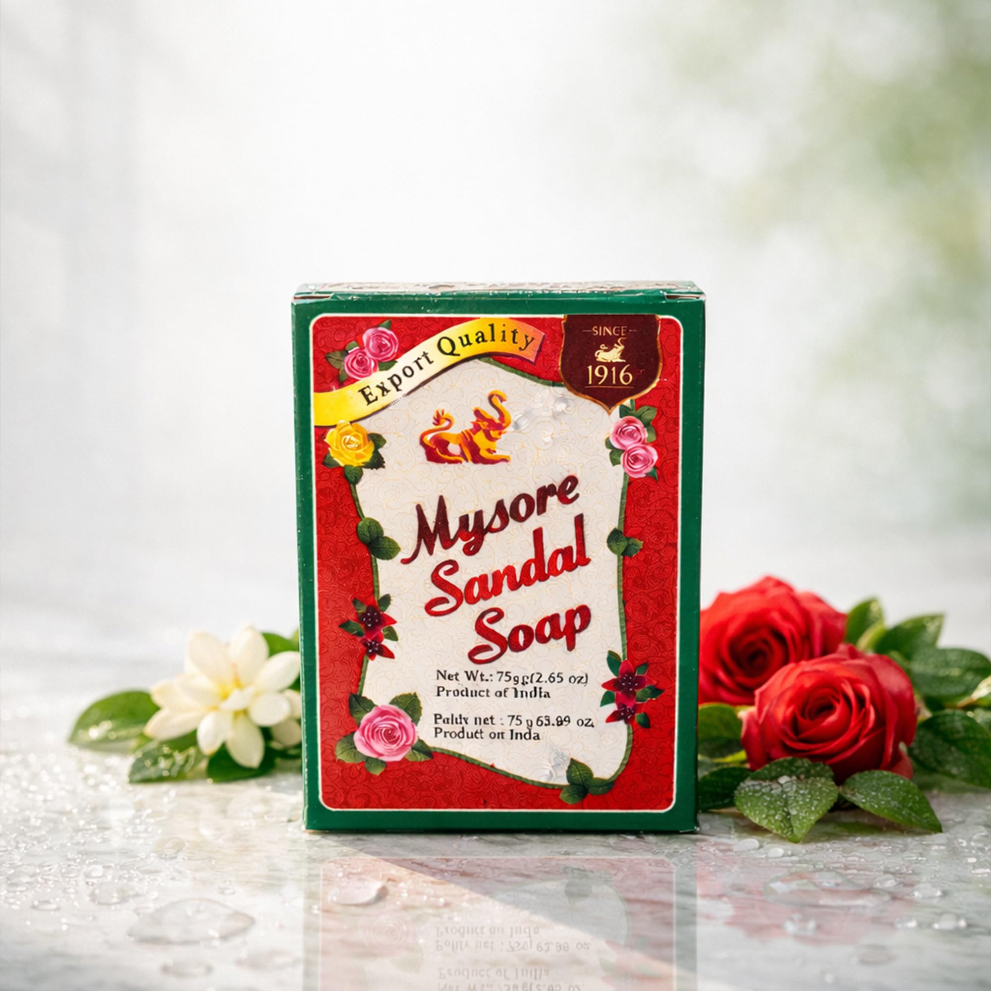 Mysore Sandal Soap fragrance linger captures sandalwood aroma throughout the day.