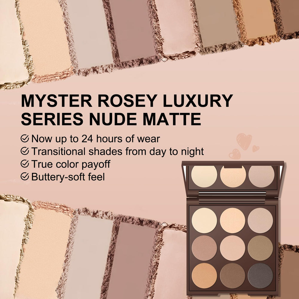 Fórmula resistente al agua de MYSTER ROSEY que dura hasta 12 horas.