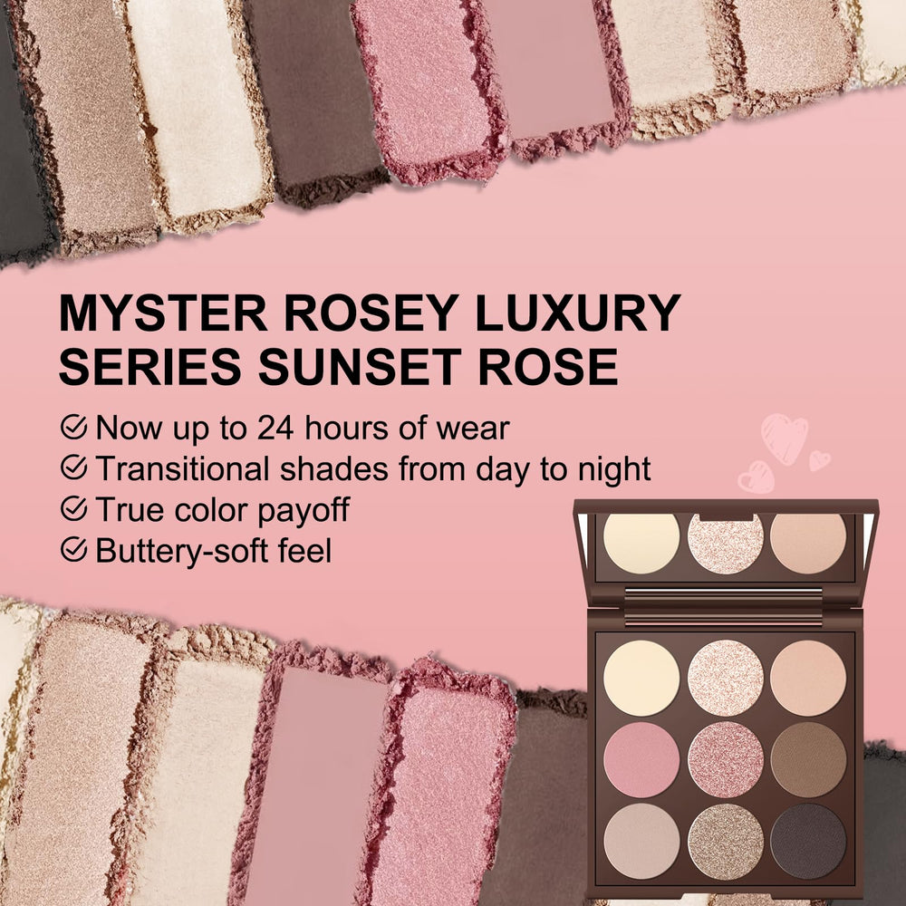 Textura aterciopelada de MYSTER ROSEY facilita difuminar sin esfuerzo.