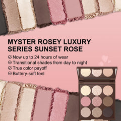 Textura aterciopelada de MYSTER ROSEY facilita difuminar sin esfuerzo.