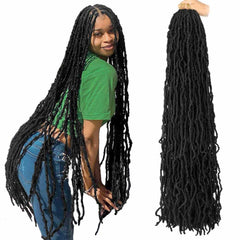 Mytarku seven-pack 36-inch soft locs crochet hair for a full, light feel.