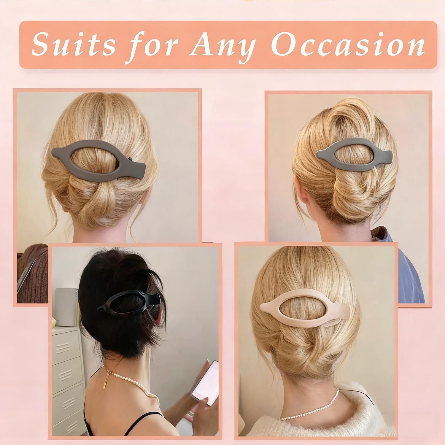 Mythos large 4.7 inch clip holds thick or thin hair securely