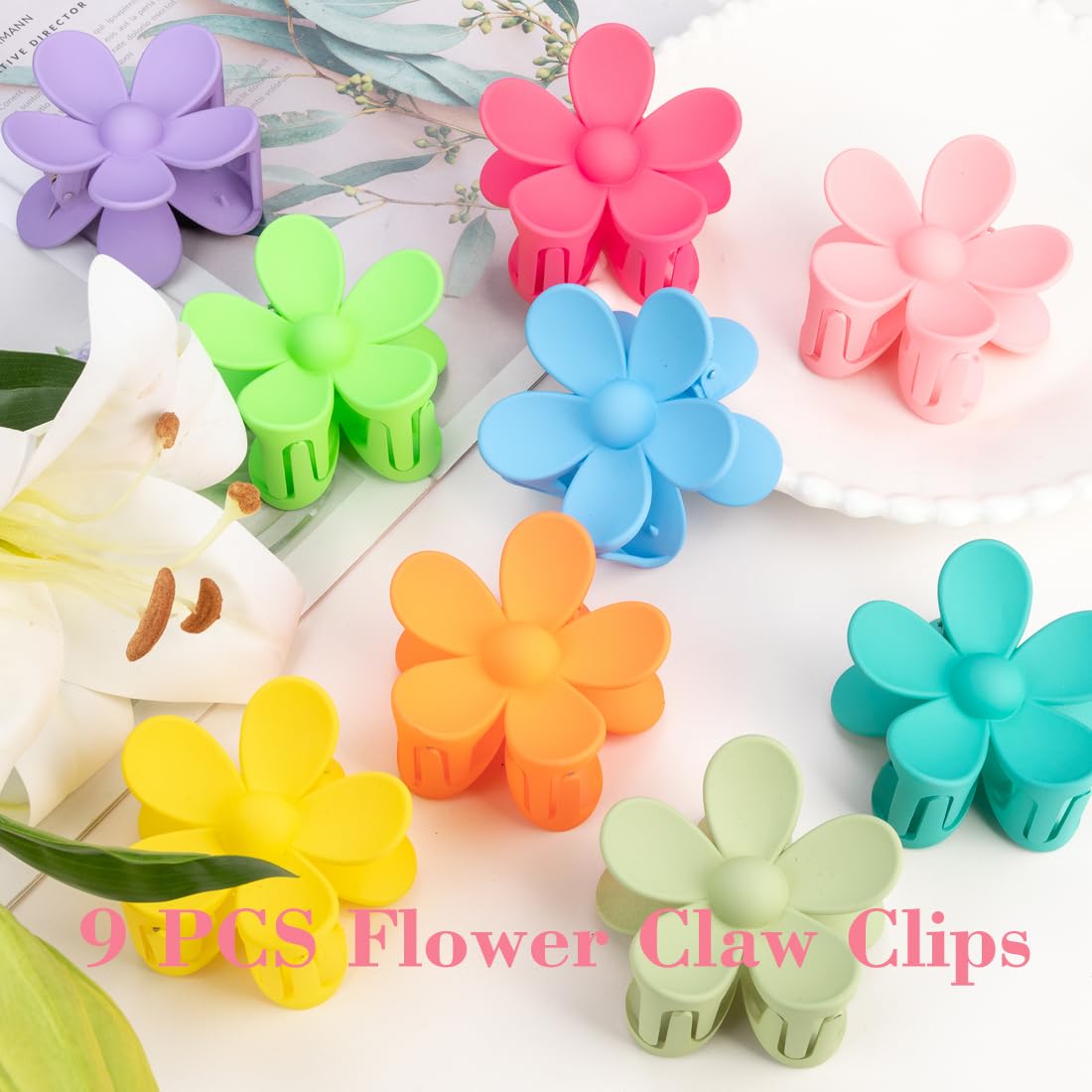 Mythos Flower Clip Lily keeps thick hair in place all day