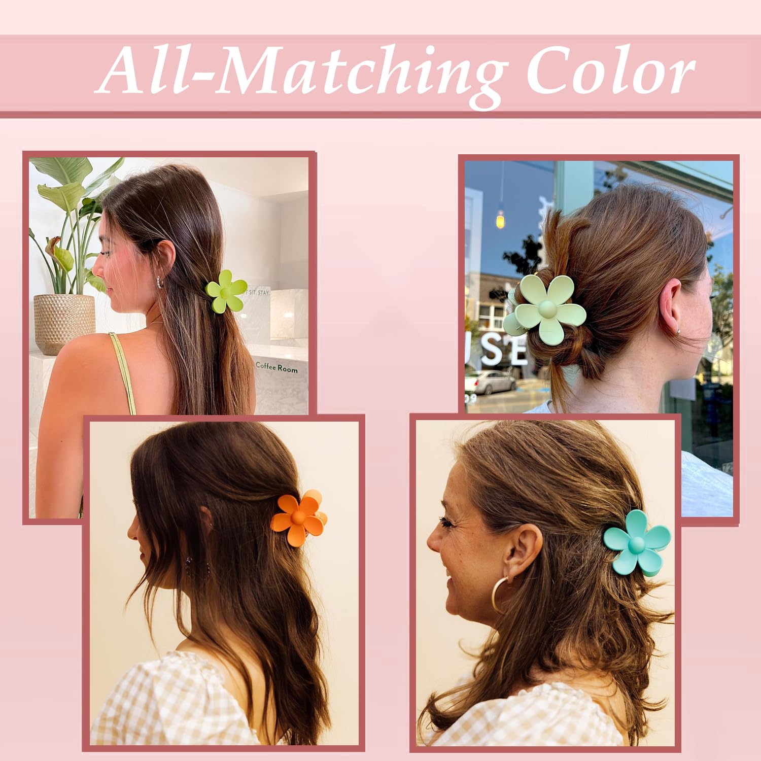 Mythos Flower Clip Orchid supports delicate hair with gentle hold