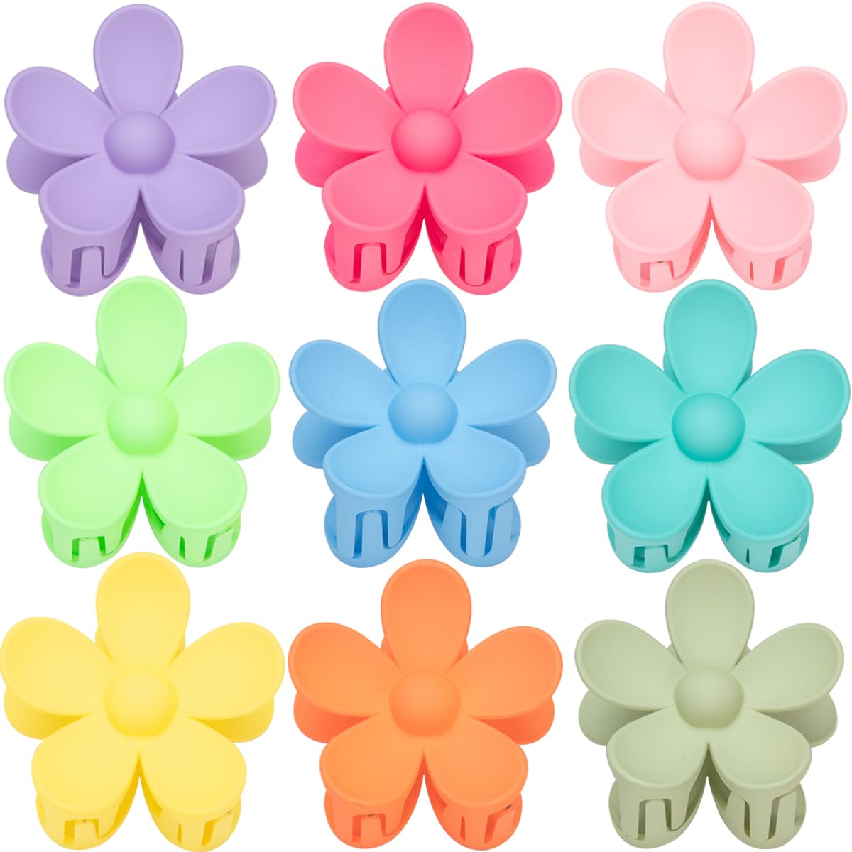 Mythos Flower Clip Rose holds hair securely for workouts