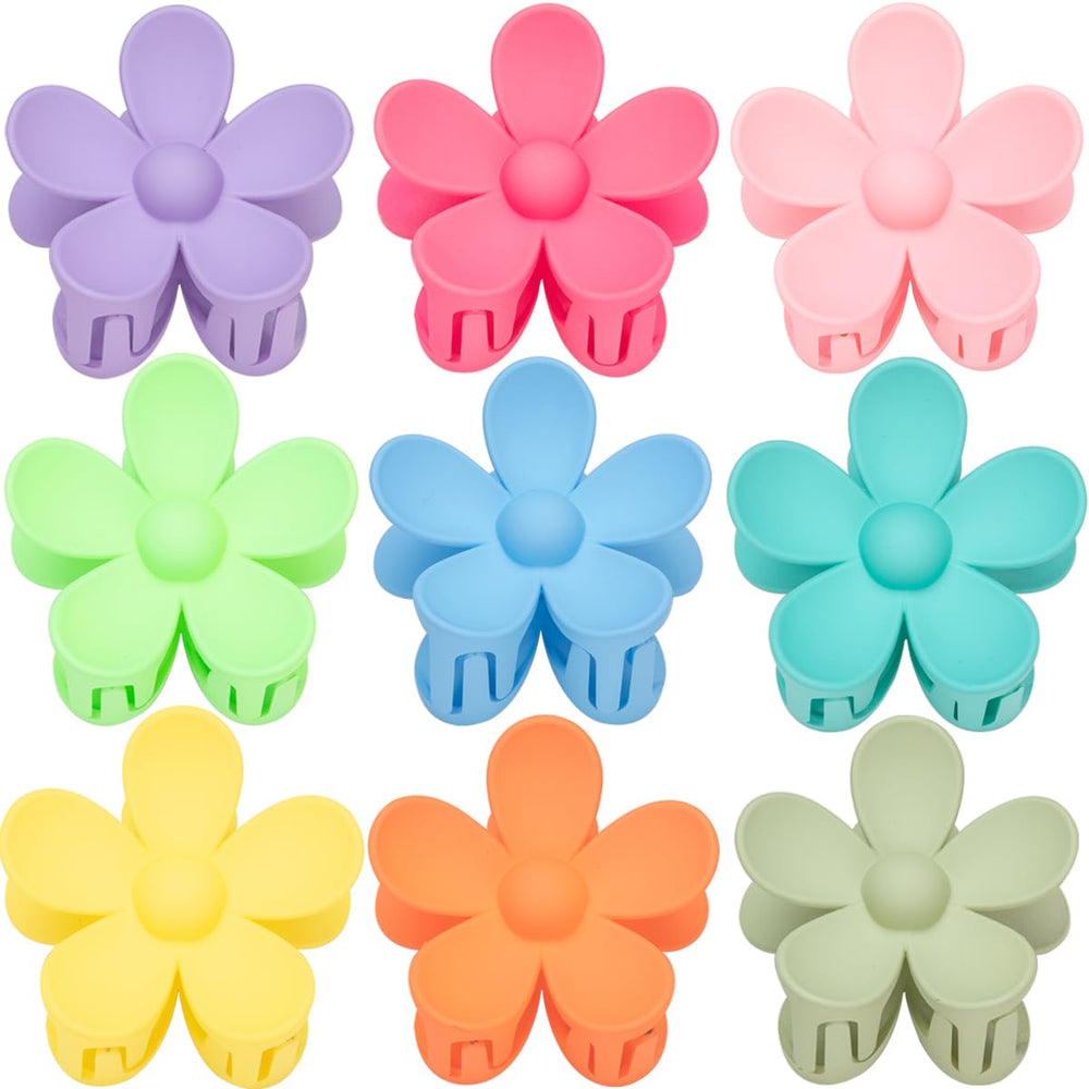 Mythos Flower Clip Rose holds hair securely for workouts