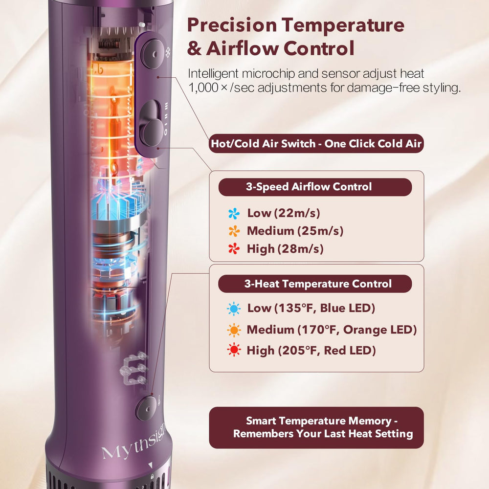 Mythsight StyleVibe paddle brush for straightening and detangling with ease.
