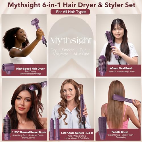 Mythsight StyleVibe right-wrap barrel delivers balanced curls on the opposite side.