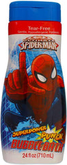 MZB Accessories Jabón burbujas Spider-Man para baño infantil, aroma sandía y 24 onzas.