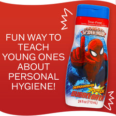 MZB Accessories Spider-Man aroma sandía, etiqueta licenciada, aroma agradable para el baño.