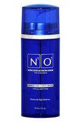 N1O1 nitric oxide serum bottle front showing hydrating formula.